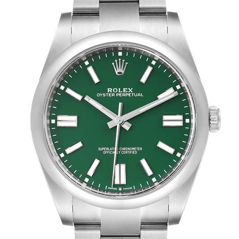 rolex oyster perpetual day date green dial